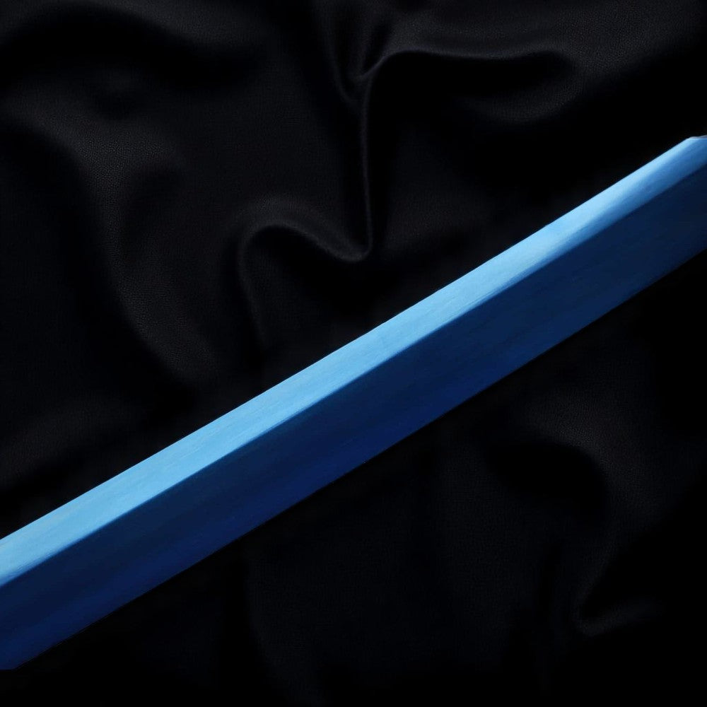 Blauer Drache Katana – T10-Stahl – Gesamtansicht