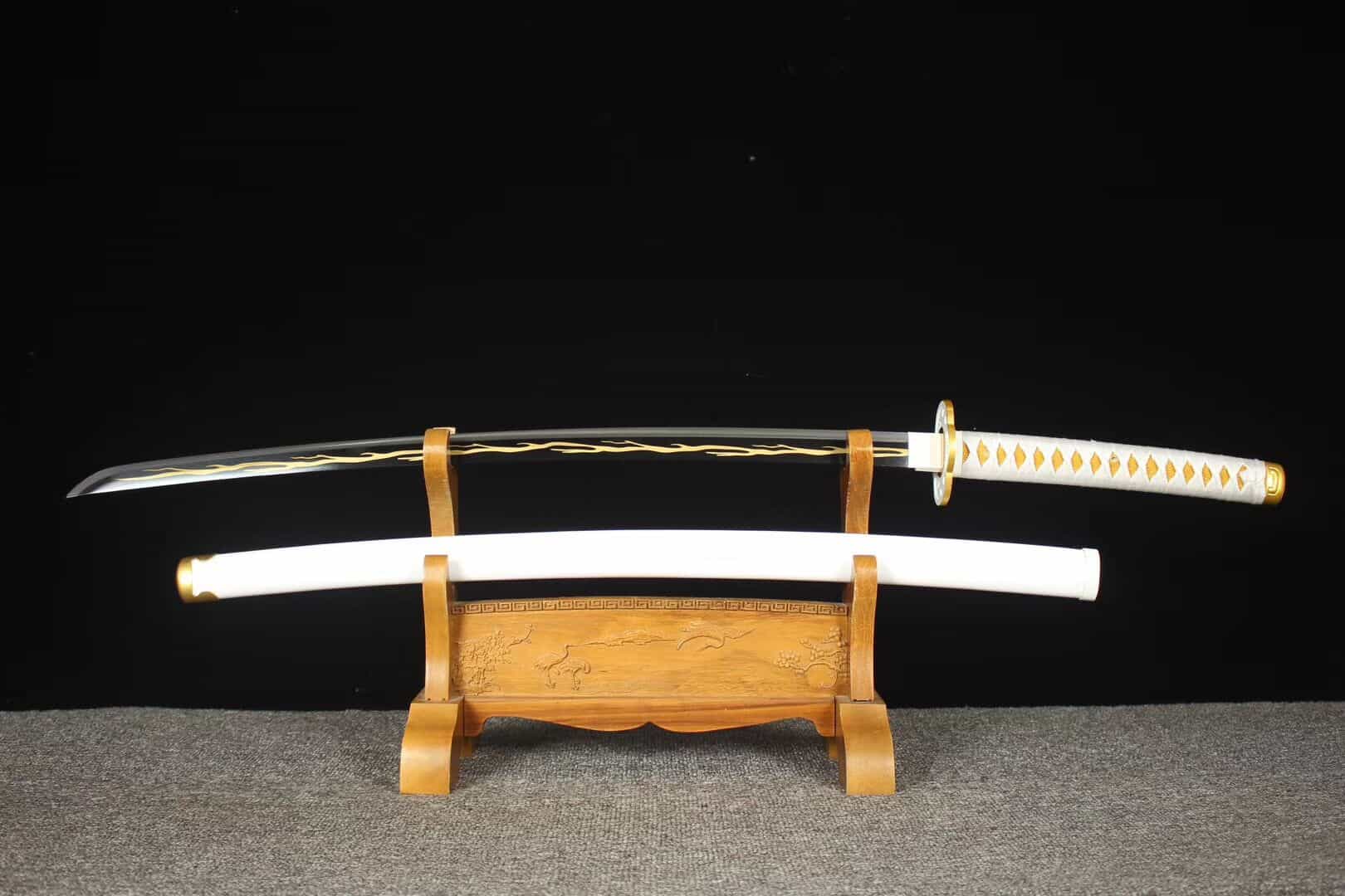 Zenitsu Agatsuma Katana-Schwert – Griff-Detail