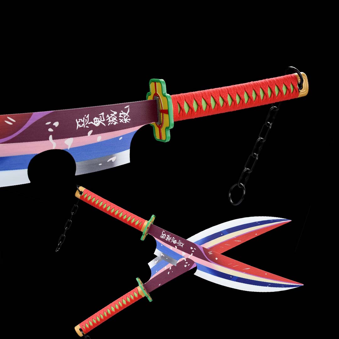 Tengen Uzui x2 Katana – Hauptansicht