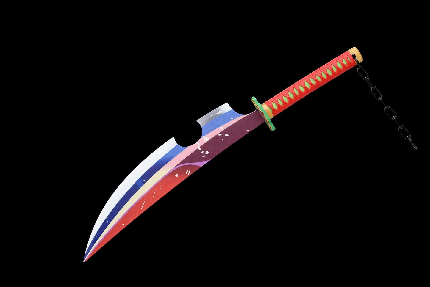 Tengen Uzui x2 Katana – Saya-Detail