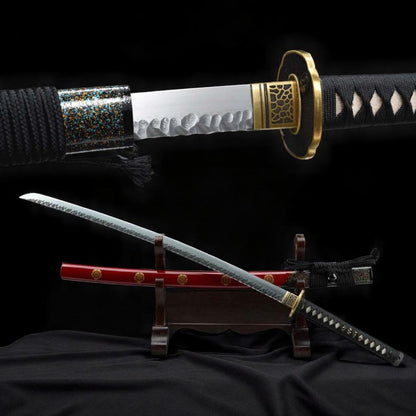 Feuerblüte Katana – Damaststahl – Hauptansicht