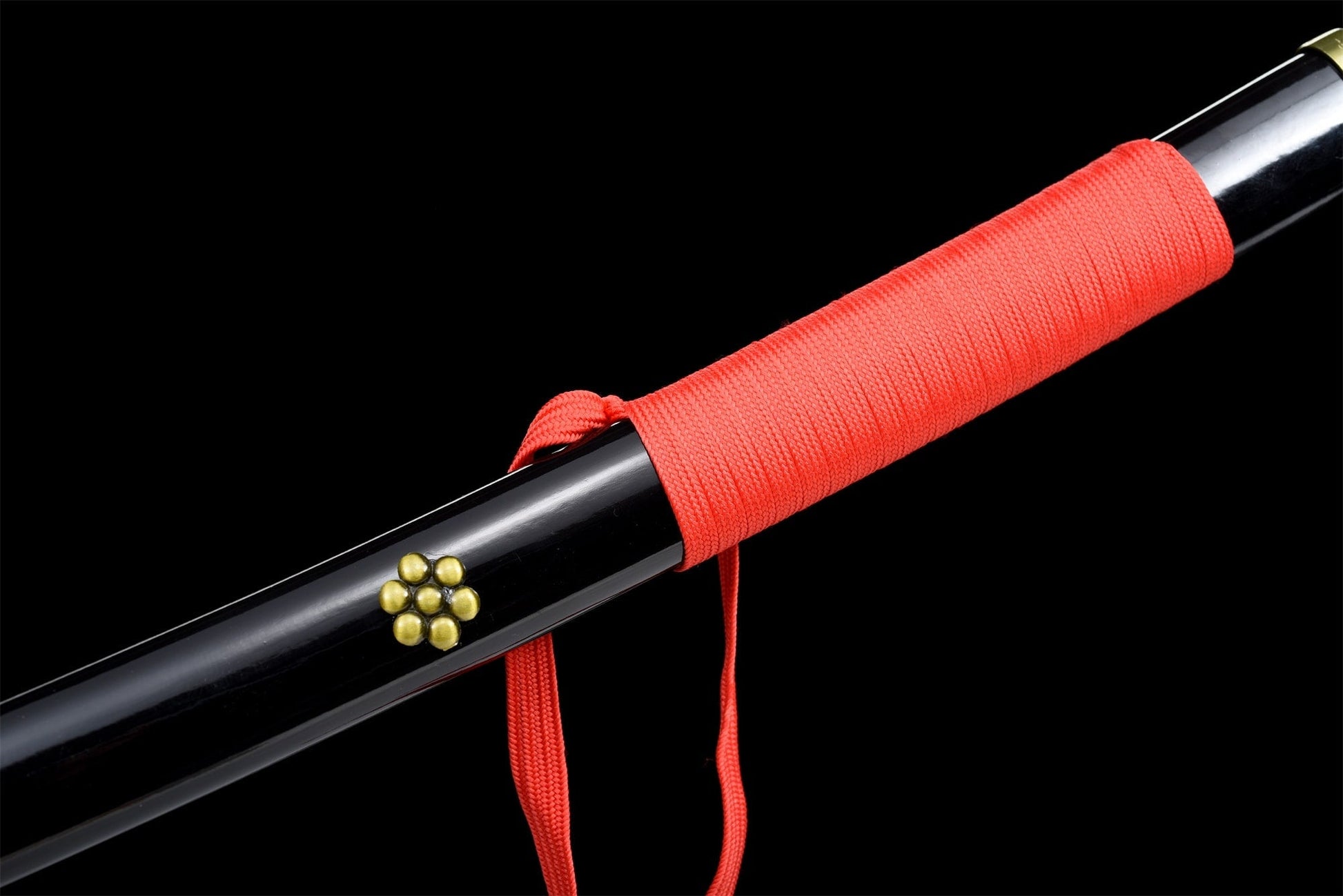 Black Enma Katana-Schwert – Tsuba-Detail