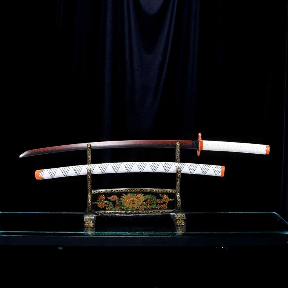 Rengoku Kyojuro Katana-Schwert – Gesamtansicht