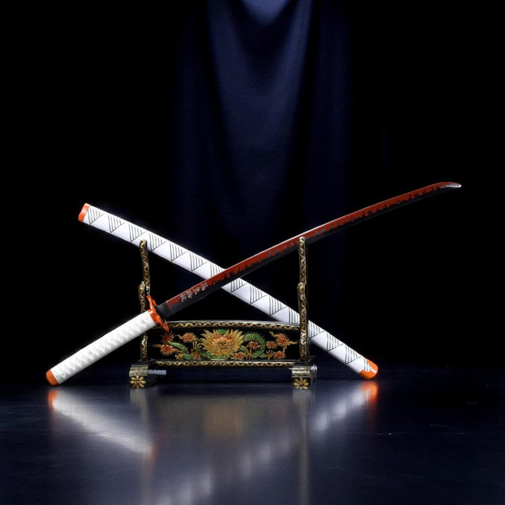 Rengoku Kyojuro Katana-Schwert – Griff-Detail