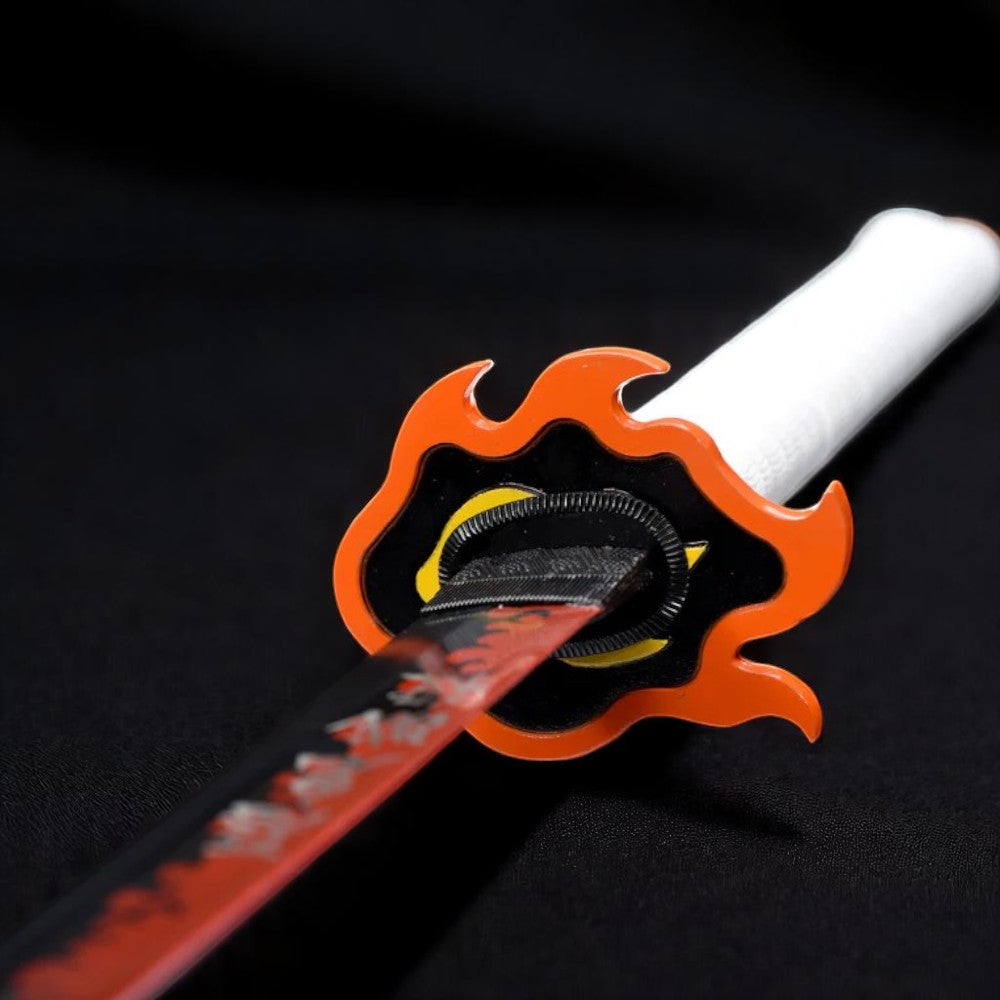 Rengoku Kyojuro Katana-Schwert – Klingenansicht