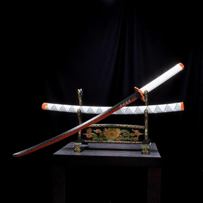 Rengoku Kyojuro Katana-Schwert – Gesamtansicht