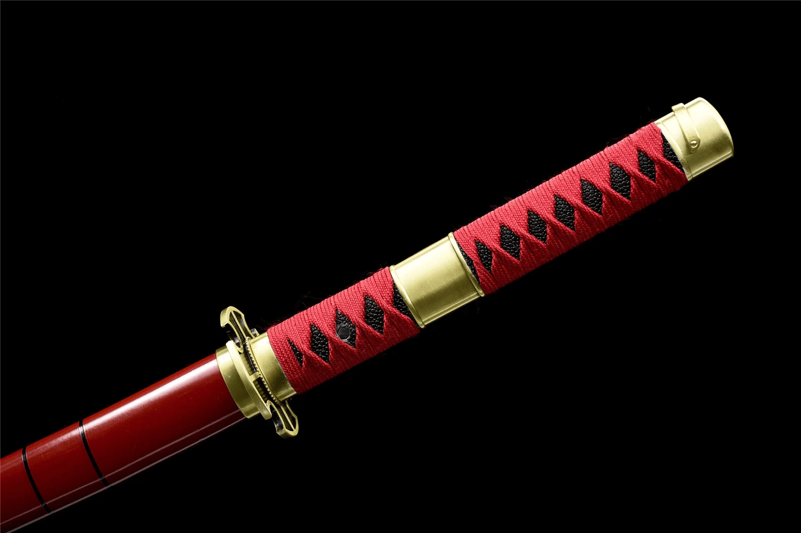 Sandai Kitetsu Katana-Schwert – Griff-Detail