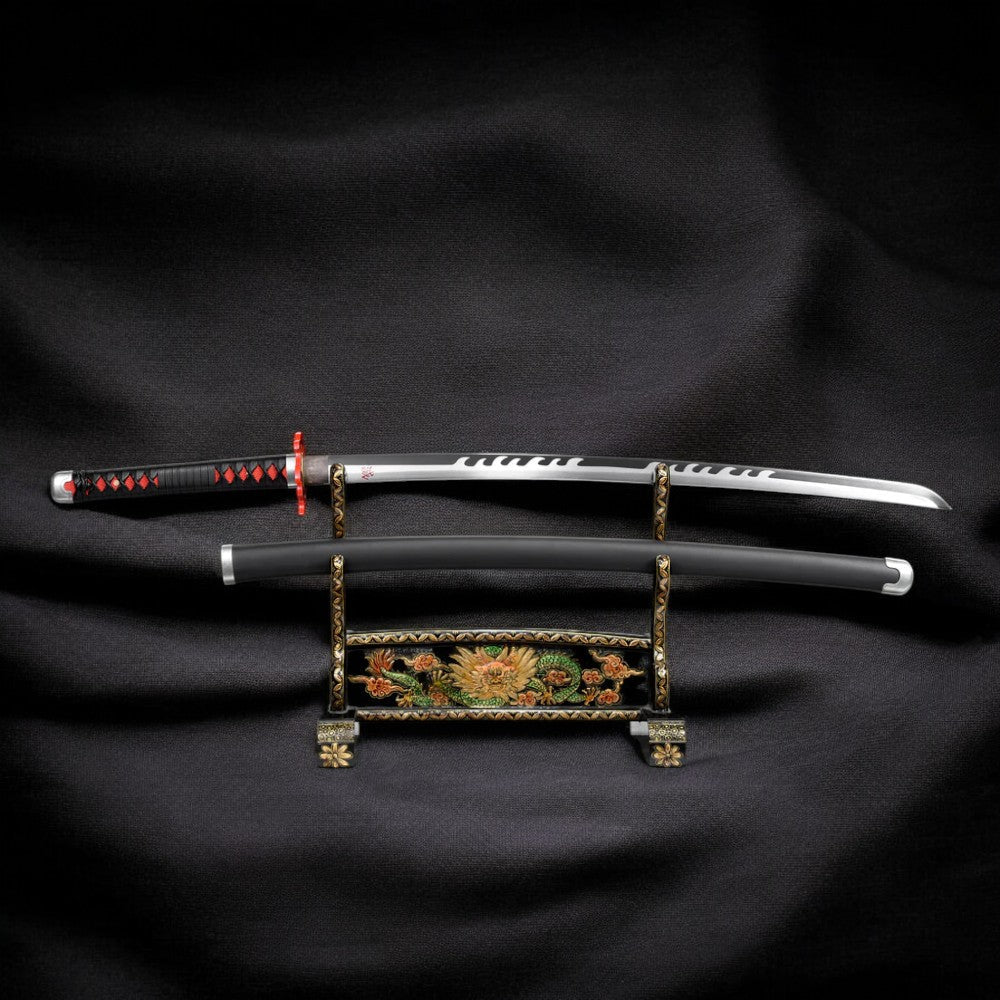 Tanjiro Kamado Katana-Schwert V2 – Gesamtansicht