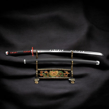 Tanjiro Kamado Katana-Schwert V2 – Gesamtansicht