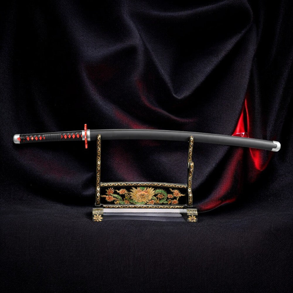 Tanjiro Kamado Katana-Schwert V2 – Gesamtansicht