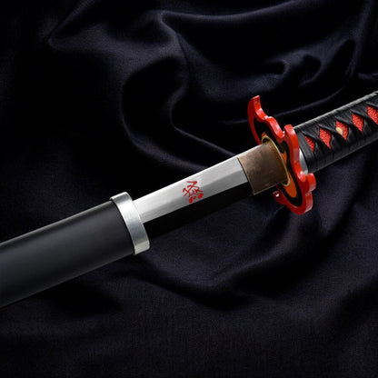 Tanjiro Kamado Katana-Schwert V2 – Griff-Detail
