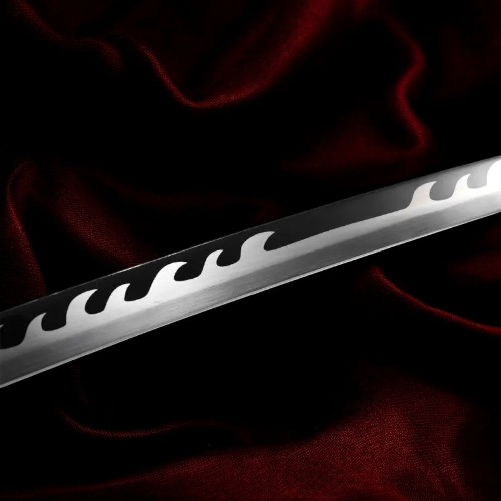Tanjiro Kamado Katana-Schwert V2 – Tsuba-Detail