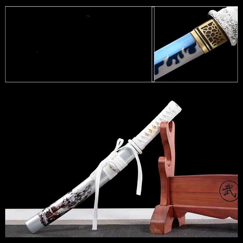 Tanto Imabari – japanisches Tanto-Messer mit blauer T10-Klinge und Saya